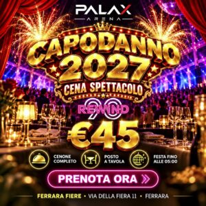 Capodanno 2027 – Caparra Gran Cenone + Rewind 90